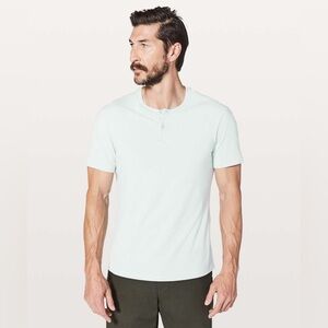 Lululemon 5 Year Basic Henley - Pelican (Mint) - Large - Imperfection